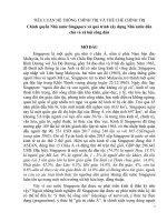 Tiểu luận Hệ thống chính trị Singapore