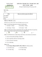 Môn tin học lớp 5: đề thi học kỳ 2 năm 2019 2020 đề 2