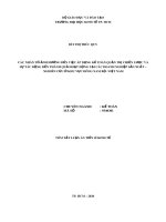 Tóm tắt luận án Tiến sĩ Kinh tế: Các nhân tố ảnh hưởng đến việc áp dụng kế toán quản trị chiến lược và sự tác động đến thành quả hoạt động tại các doanh nghiệp sản xuất – Nghiên
