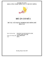 XÂY DỰNG WEBSITE BÁN ĐỒNG HỒ ĐEO TAY