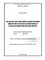Các giải pháp phát triển trường cao đẳng cộng đồng nhằm đáp ứng yêu cầu đào tạo nguồn nhân lực cho các địa phương trong giai đoạn hiện nay 