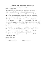 Môn tiếng việt lớp 2: Đề thi học kỳ 2 năm 2019 2020 đề 5