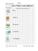 Luyện viết tiếng anh lớp 5