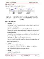 CHỦ đề 1 NGÀNH ĐỘNG vật NGUYÊN SINH THEO CV 3280