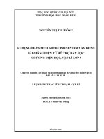 Sử dụng phần mềm adobe presenter xây dựng bài giảng điện tử hỗ trợ dạy học chương điện học, vật lí lớp 7 