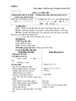 Giáo án lớp 4 tuần 5 năm học 2020-2021