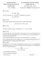 Đề thi chọn đội tuyển học sinh giỏi dự thi quốc gia môn Toán lớp 12 năm học 2020-2021 – Trường THPT Chuyên Nguyễn Du (Vòng 2)