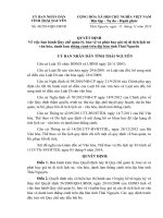 Quy chế quản lý, bảo vệ và phát huy giá trị di tích lịch sử văn hóa, danh lam thắng cảnh trên địa bàn tỉnh Thái Nguyên