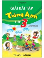 Giải bài tập tiếng anh 3 chương trình mới