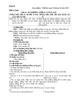 Giáo án lớp 4 tuần 9 năm học 2020-2021