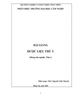 BAI GIANG DUOC LIEU THU Y