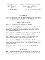 ĐỀ ÁN ĐÀO TẠO, BỒI DƯỠNG ĐỘI NGŨ NHÀ GIÁO VÀ CÁN BỘ QUẢN LÝ GIÁO DỤC ĐÁP ỨNG YÊU CẦU ĐỔI MỚI CĂN BẢN, TOÀN DIỆN GIÁO DỤC PHỔ THÔNG GIAI ĐOẠN 2016-2020