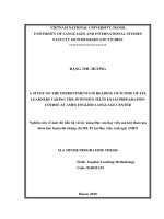 A study on the improvements in reading outcome of EFL learners taking the intensive IELTS exam preparation course at AMES english language center  