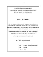 Exploitings supplementary reading materials to consolidate and develop vocabulary for grade 11 english   major students at bien hoa specialized high school, hanam 