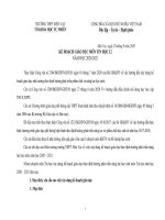 Kế hoạch giáo dục môn tin học 12