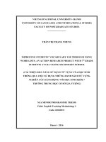 Improving students’ vocabulary use through using word lists  an action research project with 7th grade students at gia vuong secondary school  