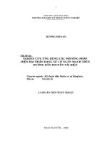 Nghiên cứu ứng dụng các phương pháp hiện đại nhận dạng sự cố ngắn mạch trên đường dây truyền tải điện 
