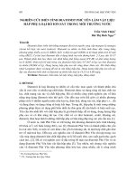 Nghiên cứu biến tính điatomit Phú Yên làm vật liệu hấp phụ loại bỏ ion sắt trong môi trường nước