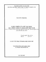 Cuộc chiến của mỹ tại i rắc qua phản ánh của báo chí việt nam (trên cơ sở khảo sát báo nhân dân, quân đội nhân dân, tuần báo quốc tế từ năm 2003 đến năm 2005) 