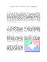 Nghiên cứu xây dựng, khai thác kho dữ liệu