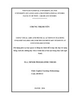 Using visual aids and physical actions in teaching english vocabulary for the students at the elementary level at enci english center  