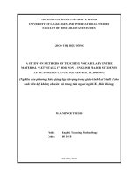 A study on methods of teaching vocabulary in the material lets talk 1 for non english major students at UK foreign language center, haiphong 