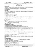 Tuần 31 giáo án lớp 4 soạn theo ĐHPTNLHS năm học 2018   2019 