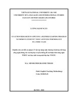 An action research on applying a blended learning program to improve students’ TOEIC listening performance in a TOEIC class 