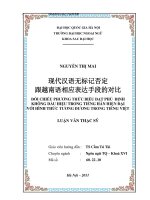đối chiếu phương thức biểu đạt phủ định không dấu hiệu trong tiếng hán hiện đại với hình thức tương đương trong tiếng việt  luận văn ths  ngôn ngữ học 60 22 10 