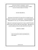 The effect of explicit vocabulary teaching on ESP students vocabulary acquisition   a quasi experimental research in vung tau vocational tourism college u)  