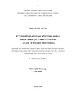 Integrating language and work skills through project based learning   a case of english for tourism  