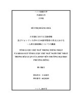 Tỉnh lược chủ ngữ trong tiếng nhật và khảo sát tỉnh lược chủ ngữ ngôi thứ nhất trong bài luận của sinh viên trường đại học phương đông   