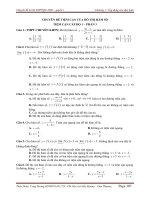 Chuyên đề tiệm cận của Đồ thị Hàm số