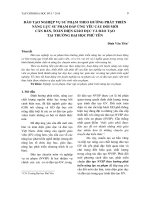 Đào tạo nghiệp vụ sư phạm theo hướng phát triển năng lực sư phạm đáp ứng yêu cầu đổi mới căn bản, toàn diện giáo dục và đào tạo tại trường Đại học Phú Yên