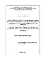 Using mind mapping to teach vocabulary to the first year non english major students at bac giang university of agriculture and forestry  