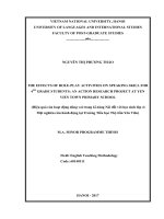 The effects of role play activities on speaking skill for 4th grade students an action research project at yen vien town primary school 