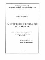 Cái tôi trữ tình trong thơ chế lan viên sau cách mạng 1945 