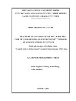 Teachers’ evaluation of the textbook the case of english for law enforcement textbook at a police school in vietnam  