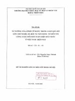 Tư tưởng của lênin về bước trung gian quá độ lên chủ nghĩa xã hội và vận dụng nó đối với công cuộc đổi mới toàn diện đất nước ở việt nam hiện nay đề tài NCKH  CB  01 43 