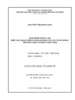 Giải pháp nâng cao hiệu quả hoạt động kinh doanh của các ngân hàng thương mại cổ phần việt nam 