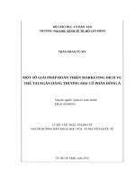 Một số giải pháp hoàn thiện marketing dịch vụ thẻ tại ngân hàng TMCP đông á 