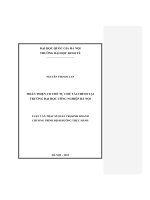Hoàn thiện cơ chế tự chủ tài chính tại trường đại học công nghiệp hà nội    