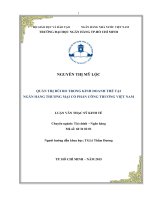 Quản trị rủi ro trong kinh doanh thẻ tại ngân hàng thương mại cổ phần công thương việt nam 