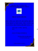 Phân tích các nhân tố ảnh hưởng đến sử dụng dịch vụ ngân hàng trực tuyến tại ngân hàng thương mại cổ phần ngoại thương long an 