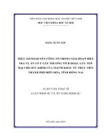 Thực hành quyền công tố trong giai đoạn điều tra vụ án cố ý gây thương tích hoặc gây tổn hại cho sức khỏe của người khác từ thực tiễn thành phố Biên Hòa, tỉnh Đồng Nai