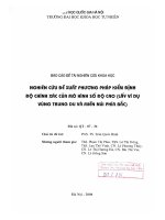 Nghiên cứu đề xuất phương pháp kiểm định độ chính xác của mô hình số độ cao (lấy ví dụ vùng trung du và miền núi phía bắc) đề tài NCKH QT 07 36 