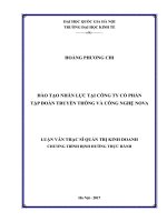 Đào tạo nhân lực tại công ty cổ phần tập đoàn truyền thông và công nghệ NOVA   