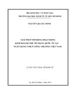 Giải pháp mở rộng hoạt động kinh doanh thẻ tín dụng tại ngân hàng thương mại cố phần công thương việt nam 
