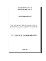 Phát triển dịch vụ ngân hàng bán lẻ tại ngân hàng thương mại cổ phần quốc tế việt nam 