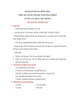 Giáo án hoạt động trải nghiệm lớp 1 sách kết nối chi thức với cuộc sống 